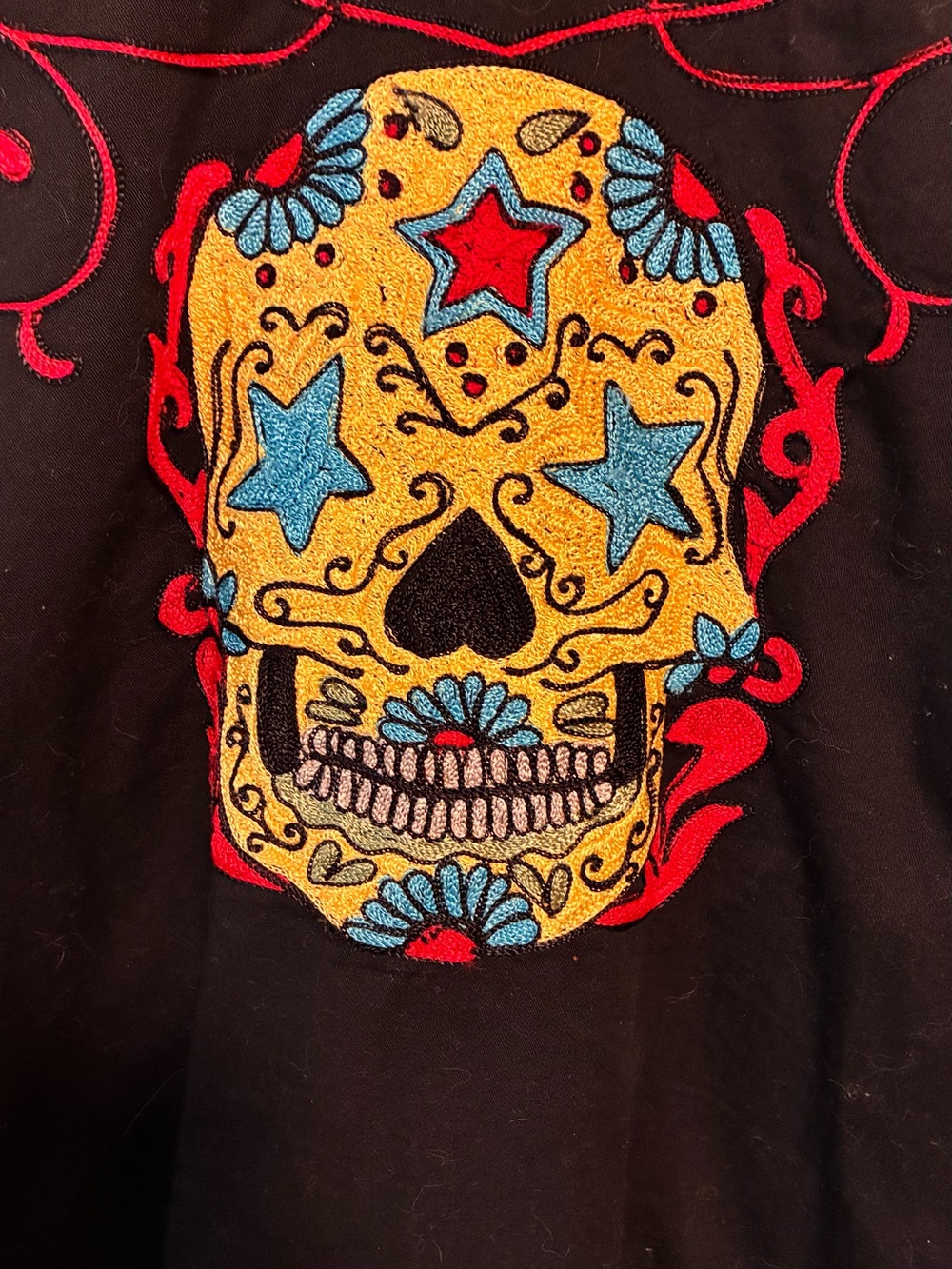 Rockmount Ranch Wear Western Skull Shirt